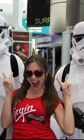 brand ambassador and two Star Wars characters