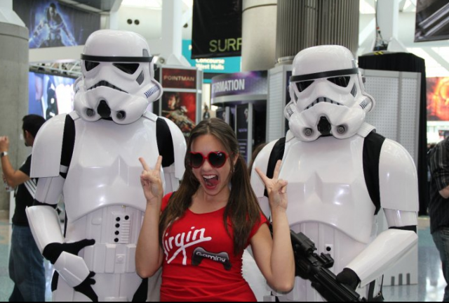 brand ambassador and two Star Wars characters