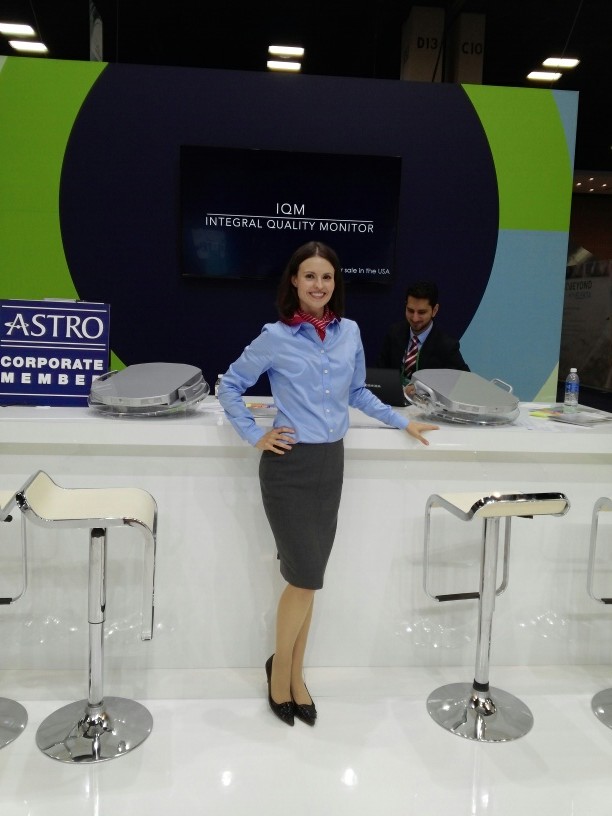 PPG Model working the Astro Medical exhibit booth