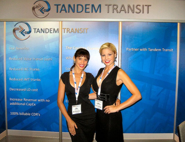 promotional models at the Power-Gen Expo